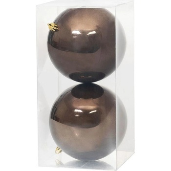 Gule MagicHome Vianoce, 2 ks, hnedé, na vianočný stromček, 12 cm