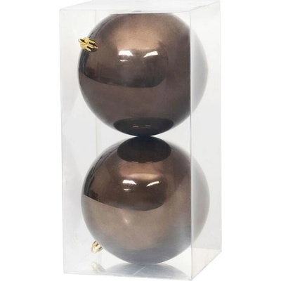 Gule MagicHome Vianoce, 2 ks, hnedé, na vianočný stromček, 12 cm