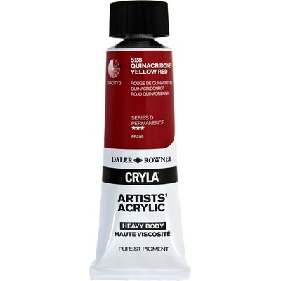 Daler-Rowney Cryla Artists’ АКРИЛНА боя Quinacridone Yellow Red 75 ml 1 бр (125075528)