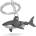 Metalmorphose Ключодържател Metalmorphose Moving Shark (MTM346-01)