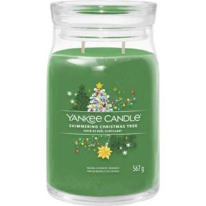 Yankee Candle - Голяма ароматна свещ SHIMMERING CHRISTMAS TREE 567g 60-90 ч (YC0101)