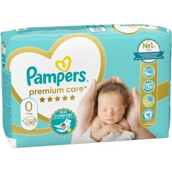 Image 1 of Pampers Памперси Pampers Premium Care 0 - 30 броя