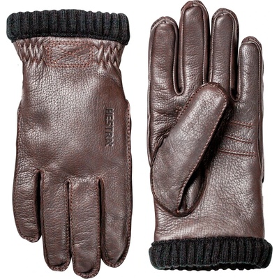 Hestra Ръкавици Hestra Deerskin Primaloft Rib Gloves - Dark Brown - размер 7 (EU) (202-1472-0511)