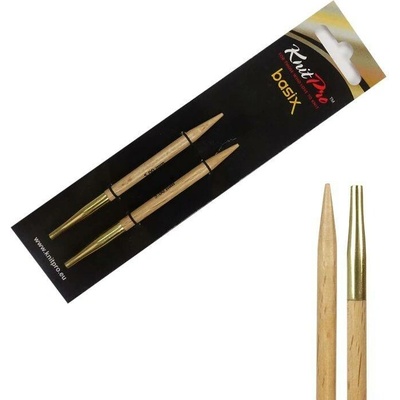 Vyměnitelné dřevěné kruhové jehlice Knitpro Basix Birch 5 mm