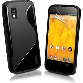 Image 1 of LG Nexus 4 E960 Силиконов Калъф Черен + Протектор