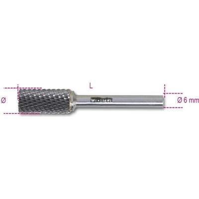 Beta tools Pilník rotační z karbidu, 426md/cp16, válcový 16 x 25 x 69 mm, stopka 6mm