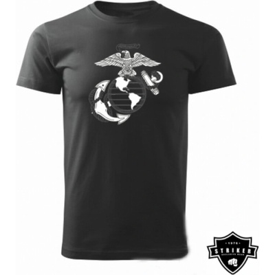 Tričko Striker USMC Eagle čierne