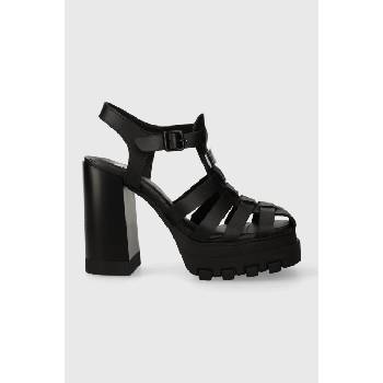 Tommy Jeans Кожени сандали Tommy Jeans TJW HEEL FISHERMAN SANDAL в черно EN0EN02458 (EN0EN02458)