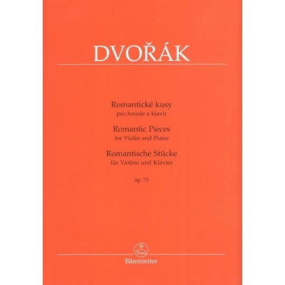 DVOŘÁK Romantické kusy op.75 / housle + klavír – Sleviste.cz
