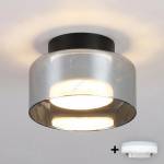 Brilagi Brilagi-LED RGB димируемо вградено осветително тяло AURA LUX 1xGX53/14W/230V Wi-Fi Tuya черно/опушено (LEDBG3446)
