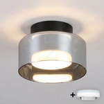 Brilagi Brilagi-LED RGB димируемо вградено осветително тяло AURA LUX 1xGX53/14W/230V Wi-Fi Tuya черно/опушено (LEDBG3446)