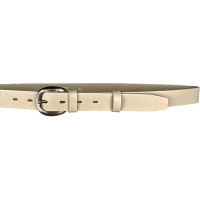 Penny Belts kožený opasek 30-308-44 krémový