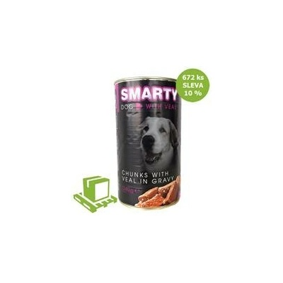 Smarty Dog Telecí chunks 6 x 1240 g