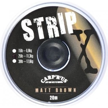 Carp ´R´ Us šnúra Strip-X 25lb 20m Matt Brown