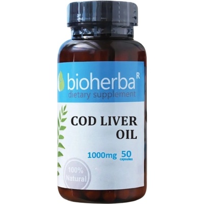 Bioherba Cod Liver Oil 1000 mg [50 Гел капсули]