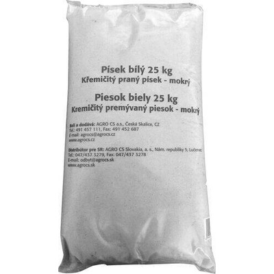 Agro Písek bílý křemičitý praný 25 kg – Zboží Mobilmania