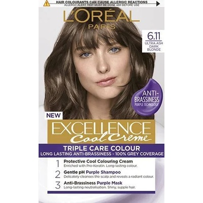 L'Oréal Excellence Cool Creme 6.11 Ultra Ash Dark Blonde (EXE-6.11)