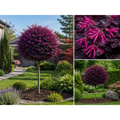 Loropetalum čínske Black Pearl na 70-80 cm kmienku, výška 110-130 cm, kvetináč 15 l