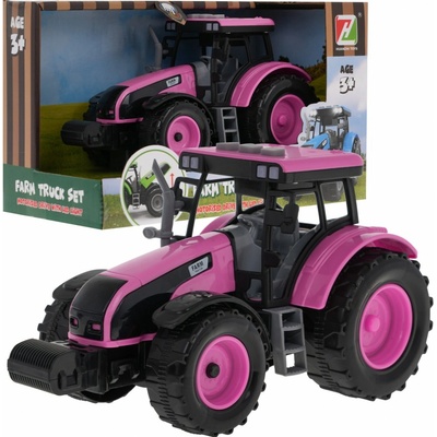 Mamido Interaktivní traktor se světly a zvuky růžový MT1546