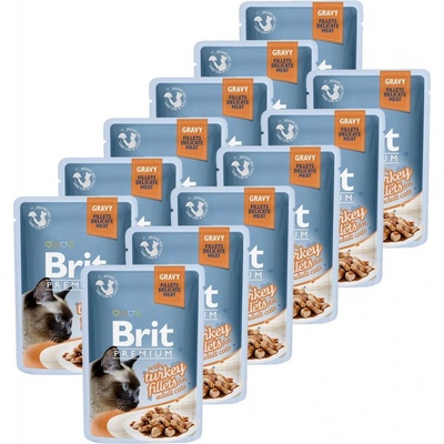 Brit Premium Cat Delicate Fillets in Gravy Turkey 12 x 85 g