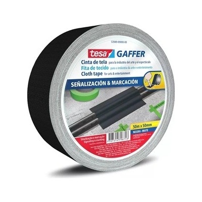 Tesa Matt Gaffer Tape matná textilní páska 50 mm x 50 m čierna