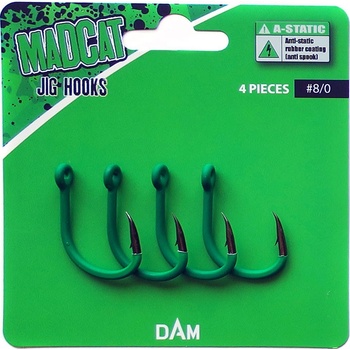 MadCat A-Static Jig Hook vel.8 4 ks