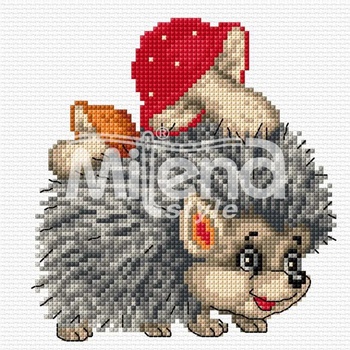 Milena Style Работливо таралежче - гоблен със схема