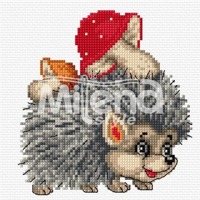 Milena Style Работливо таралежче - гоблен със схема