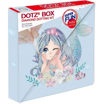 DOTZIES Diamantové malování Mořská víla 22x22 cm – Zboží Mobilmania