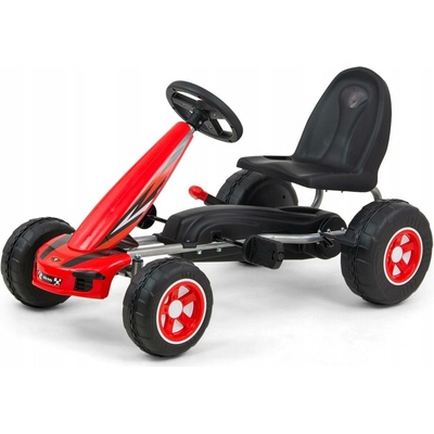 Milly Mally Šlapací motokára Viper Red Sportovní ruční brzda