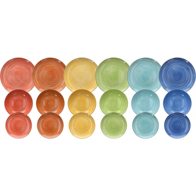 Tognana Сервиз за хранене madison kaleido, 6 цвята, 18 части (mc07018m145a)