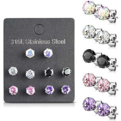 Mabell Set dámskych náušníc z chirurgickej ocele AISLA SK221VE01-05C45