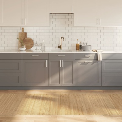 vidaXL Килим, правоъгълен, натурален, 100x300 см, бамбук (376951)