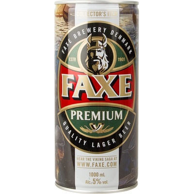 Faxe Premium 5% 1 l (plech) – Zboží Dáma