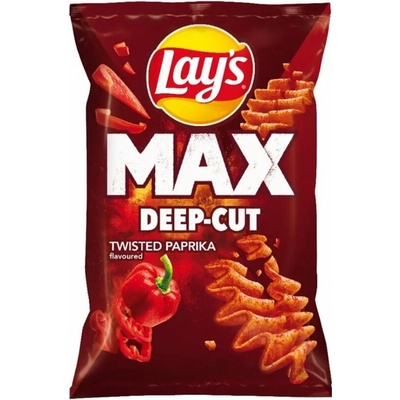 Lay’s MAX Deep Cut Twisted Paprika zemiakové lupienky 55 g