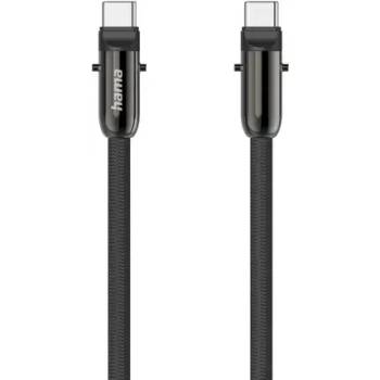 Image 1 of Hama Кабел за зареждане, USB-C, 2 в 1 с връзка за телефон, 1.2 m, черен (HAMA-201751)