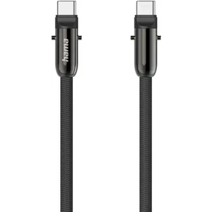 Hama Кабел за зареждане, USB-C, 2 в 1 с връзка за телефон, 1.2 m, черен (HAMA-201751) - xtreme