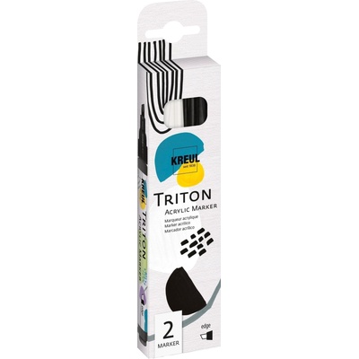 Kreul Triton Комплект маркери за текстил 1 - 4 mm White & Black 2 бр (17892)