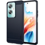 MOFI Oppo A79 MOFI силиконов калъф за телефон, удароустойчив, с карбонов мотив, ТЪМНОСИНЬО (GP-153741)