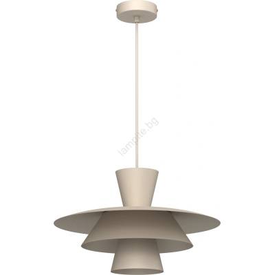 Luminex Пендел на кабел PLATO 1xE27/15W/230V бежов (LU4490)