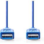 Nedis CCGP61000BU20 USB3.2 USB A щепсел - USB A щепсел, 5 Gbps, 2 m, (USB3.1, USB3.0, USB2.0) (CCGP61000BU20)