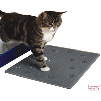 Europet Bernina Cat Litter Mat Standard Grey Rubber 33 x 43cm