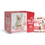 Petnutrition Кутия с котешки паучове различни вкусове 10+2 ПОДАРЪК - 12x100гр Princess Lifestyle Chunks