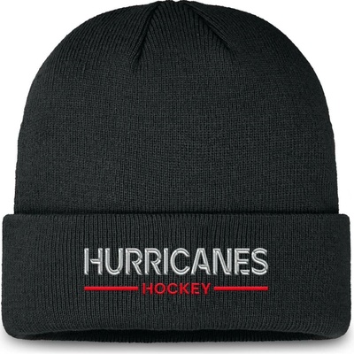 Fanatics Pánská zimní čepice Carolina Hurricanes NHL Authentic Pro A/Cap Cuffed beanie