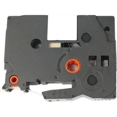 Compatible Brother TZ-FA4R / TZe-FA4R, 18 mm x 3m, червен печат / бял фон, желязо, съвместима лента (TZeFA4R)