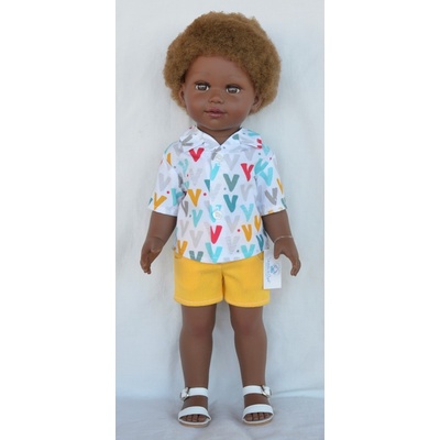Vestida de Azul PRi-9302 Prince con jeans amarillos y camisa 45 cm