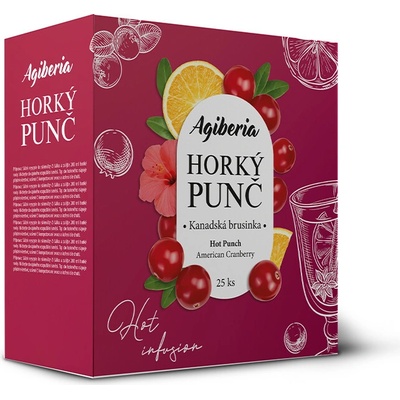 AG Foods group Agiberia Horký punč kanadská brusinka 25 x 20 g