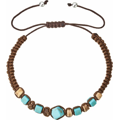 Shamballa hnědý s tyrkysem 43134.3