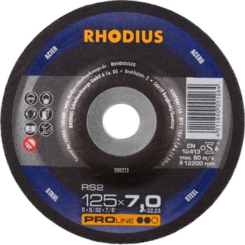 Rhodius Brusný kotouč 125 x 6,0 x 22,23 mm 211782