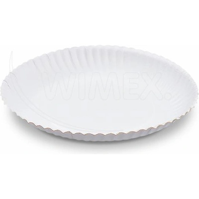 WIMEX s. r. o WIMEX s. r. o. Хартиена чиния (FSC Mix) тъмнобяла Ø22 см [50 бр. ]